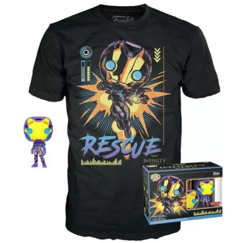 MARVEL BLACKLIGHT POP! & TEE BOX RESCUE FUNKO