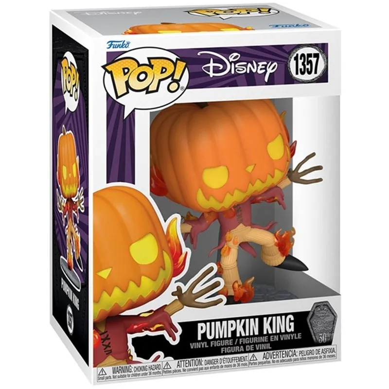 L'ÉTRANGE NOËL DE MR. JACK 30TH - FIGURINE POP! PUMPKIN KING 9 CM