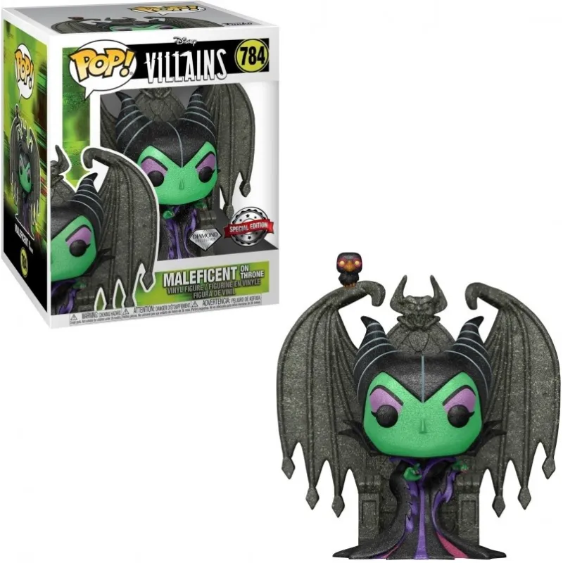 Figurine Funko Pop! 784 - Disney La Belle Au Bois Dormant - Maléfique Sur Son Trône Diamond Version