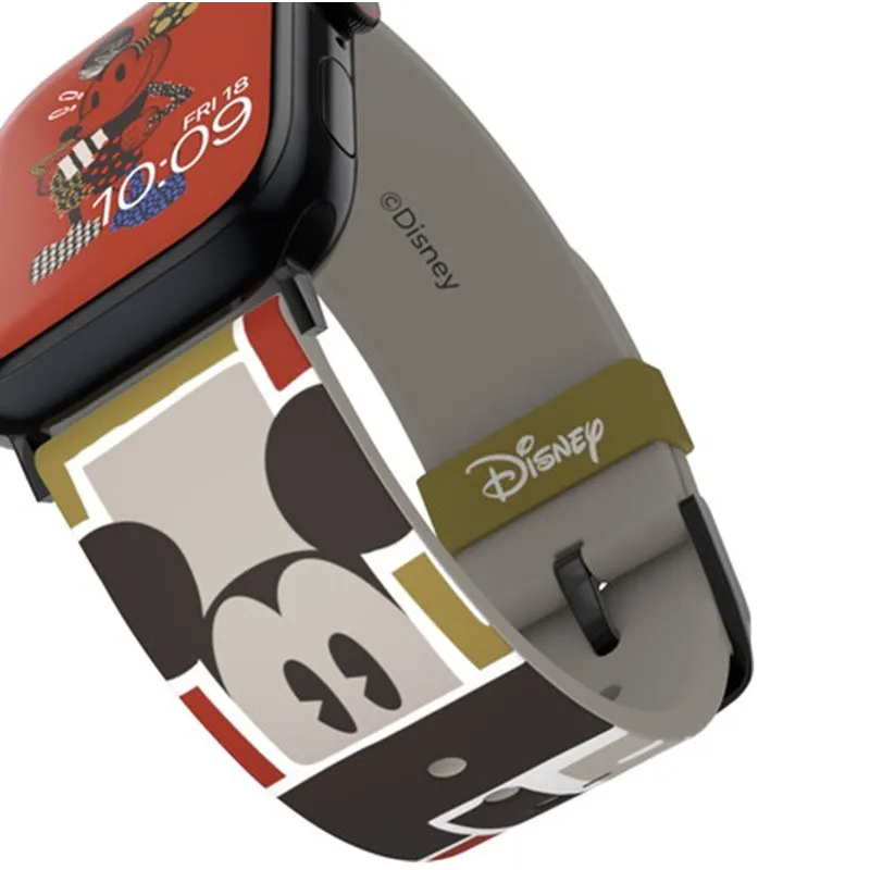 Bracelet pour montre intelligente Disney Mickey Mouse Abstract Art + motifs de visage Mobyfox