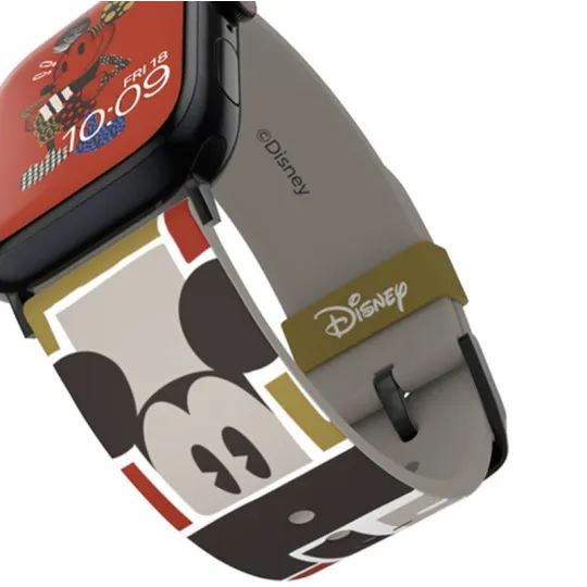 Bracelet pour montre intelligente Disney Mickey Mouse Abstract Art + motifs de visage Mobyfox