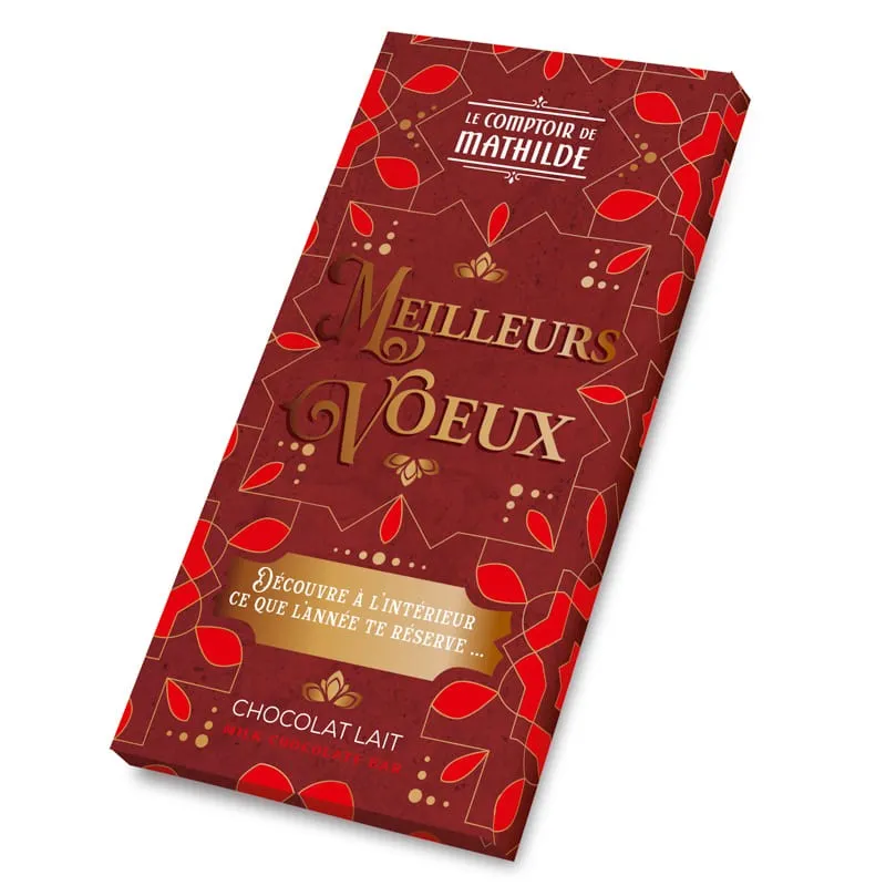 Tablette Chocolat Lait Bonne Annee 100G