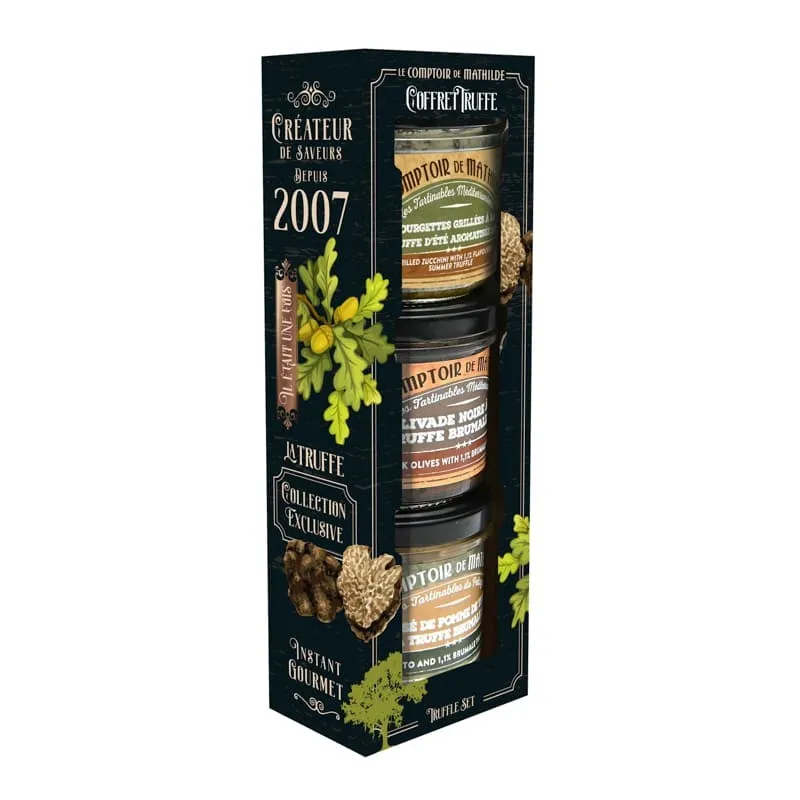 Coffret 3 tartinables Truffe 2x90g + 100g PRECO