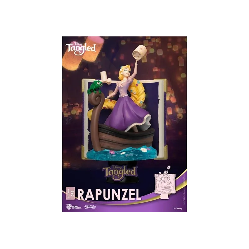 Disney diorama PVC D-Stage Story Book Series Rapunzel 15 cm