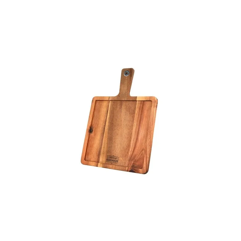 Planche Tapas bois Acacia L26 X P26 X H1.5 Cm
