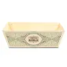 Panier Rectangle Bois Grand Modèle Imprimé Arabesques L25 X P19,5 X H7 Mm
