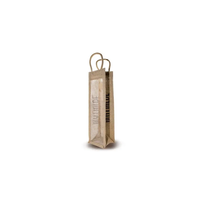 Sac Jute Vertical Special Bouteille L10 X P10 X H35 Cm