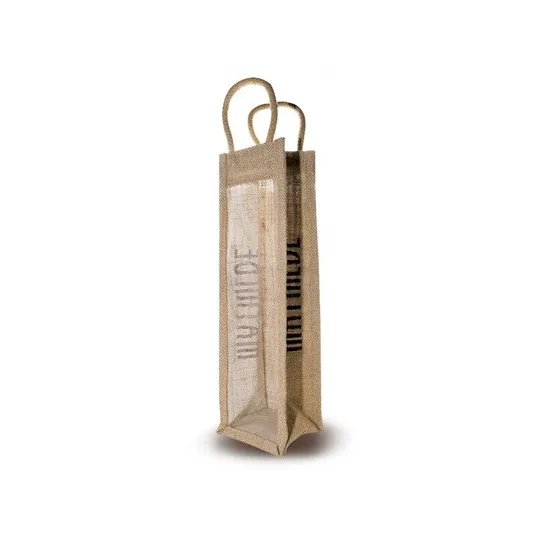 Sac Jute Vertical Special Bouteille L10 X P10 X H35 Cm