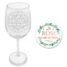 COFFRET VERRE A VIN "LE ROSE..."