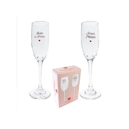 COFFRET DUO FLUTE AMOUR PETILLANT
