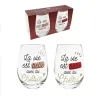 COFFRET DUO VERRE A EAU CHERI