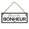 PLAQUE METAL "PLACE DU BONHEUR"