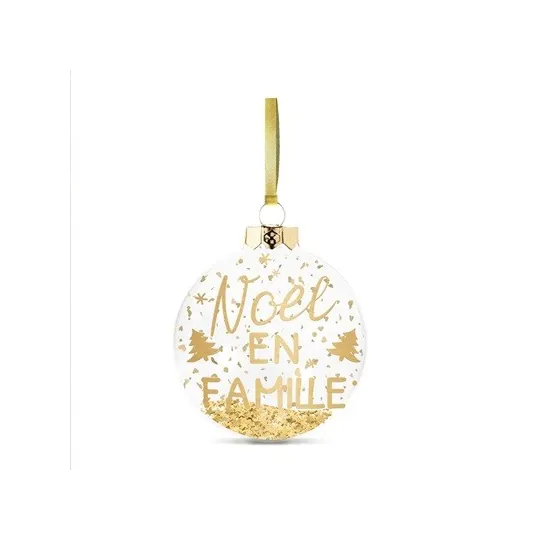 BOULE DE NOEL "NOEL EN FAMILLE"