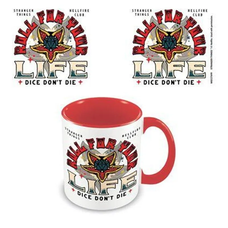 STRANGER THINGS 4 - Roll For Your Life - Mug intérieur coloré 315ml