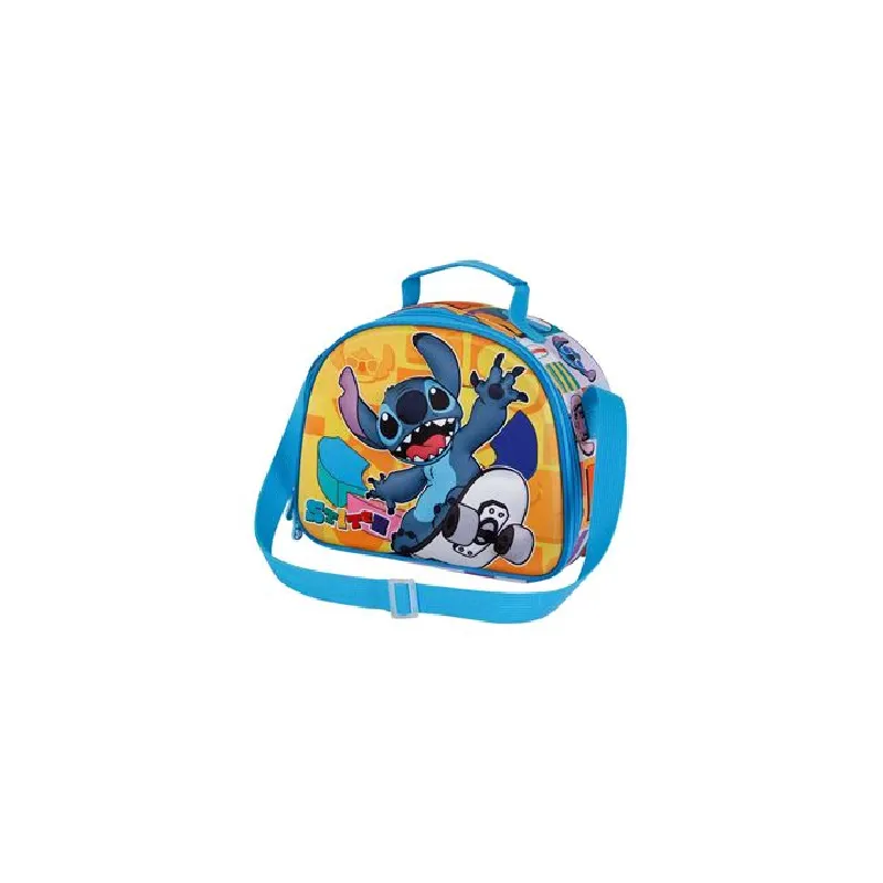 Sac à Goûter 3D - Disney Lilo et Stitch Skater - Jaune - Taille Unique