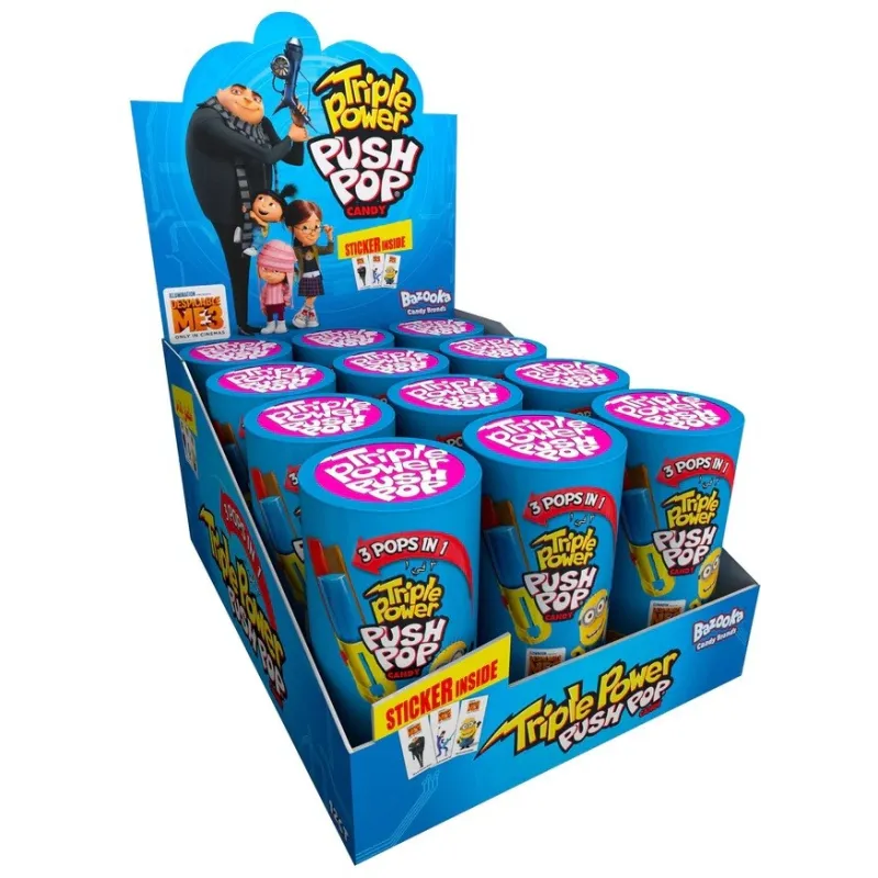 Bazooka Triple Power Push Pop 32g