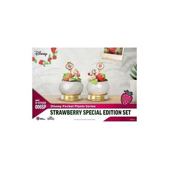 Disney assortiment statuettes Mini Diorama Stage Pocket Plants Series Strawberry Special Edition Set 12 cm