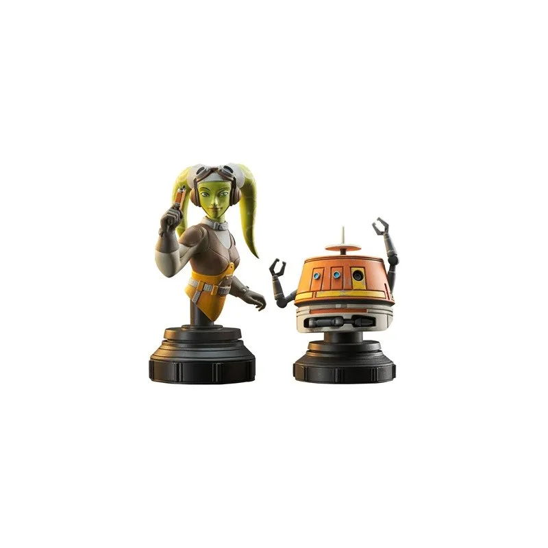 Star Wars Rebels pack 2 bustes Hera & Chopper 15 cm