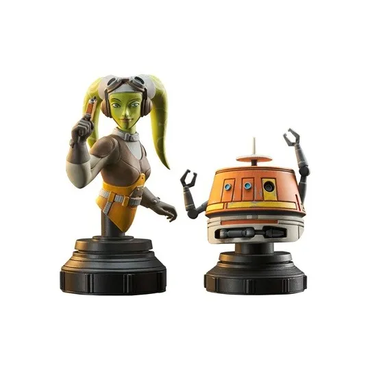 Star Wars Rebels pack 2 bustes Hera & Chopper 15 cm