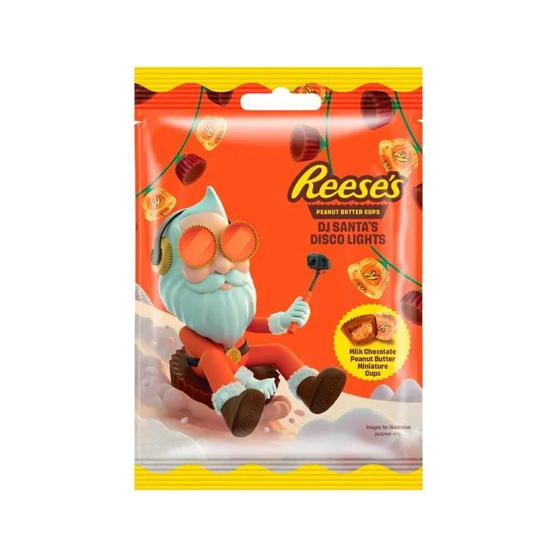 Reese's Peanut Butter Cups DJ Santa's Disco Lights 62g
