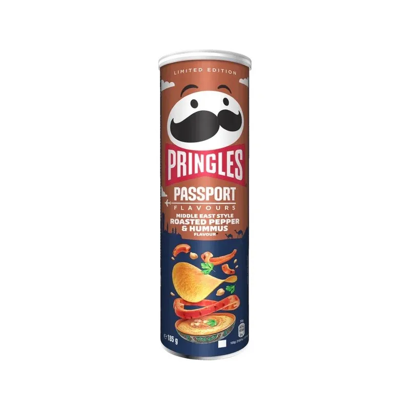 Pringles Middle East Style Roasted Pepper & Hummus 165g