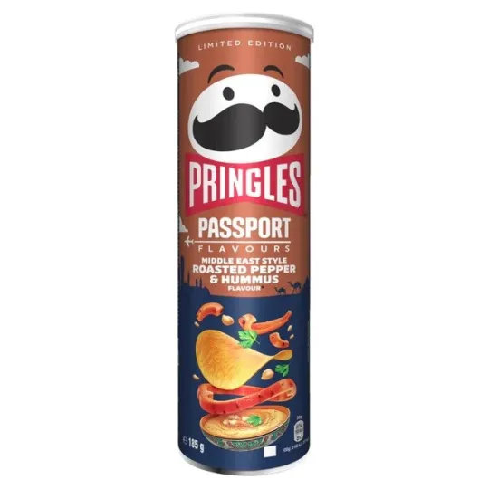 Pringles Middle East Style Roasted Pepper & Hummus 165g