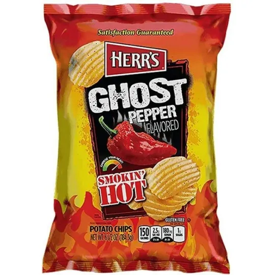 Herr's Ghost Pepper Smokin' Hot Big 170g