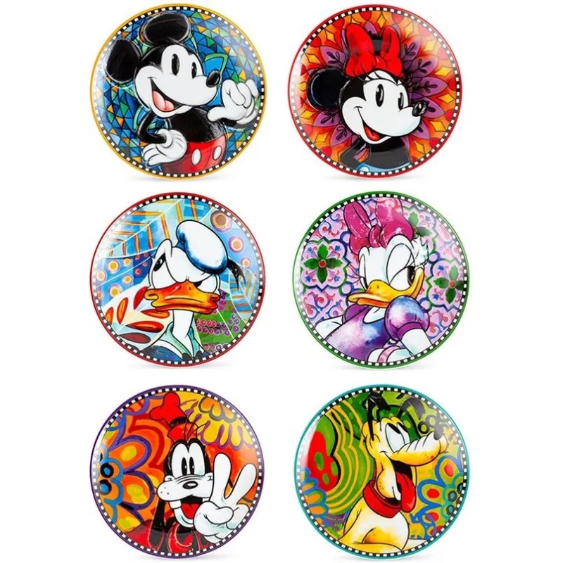 Disney Egan Set d'assiettes petit-déjeuner Mickey et Friends
