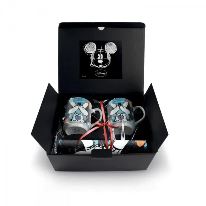 MICKEY Love Sweet Love - GIFT BOX - 2 Mug 350ml + Placemat - Blue