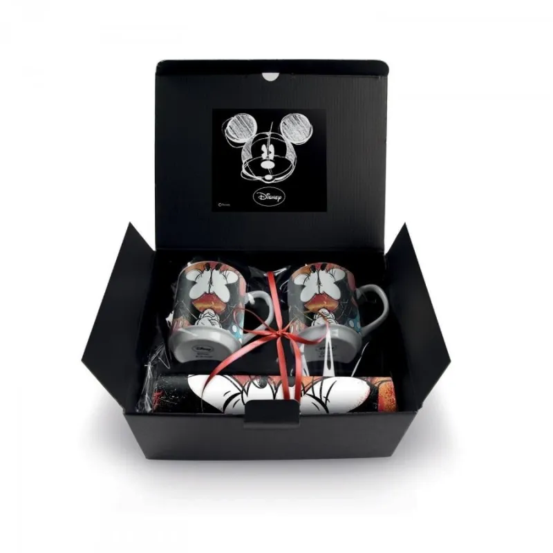 MICKEY Love Sweet Love - GIFT BOX - 2 Mug 350ml + Placemat - Red