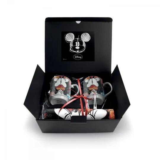 MICKEY Love Sweet Love - GIFT BOX - 2 Mug 350ml + Placemat - Red