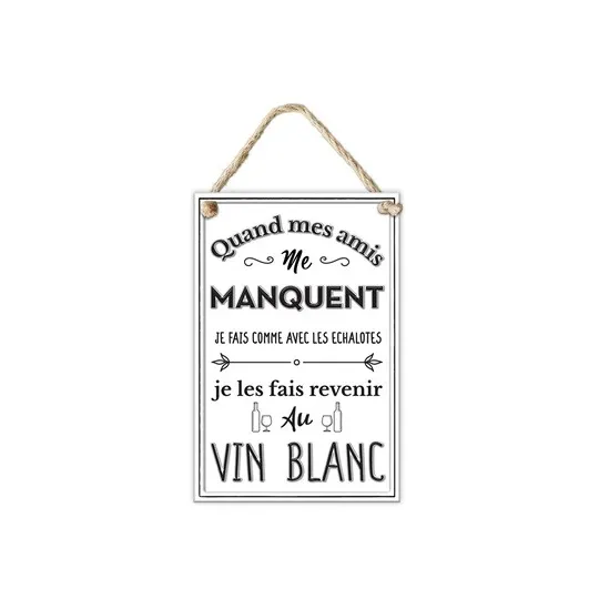 PLAQUE METAL 3D "QUAND MES AMIS..."