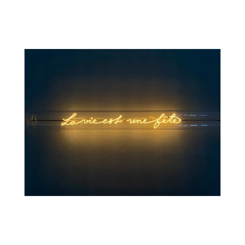 Ampoule "La vie est une fête" collection Message In The Tube