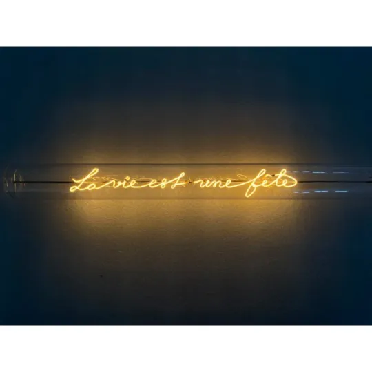 Ampoule "La vie est une fête" collection Message In The Tube