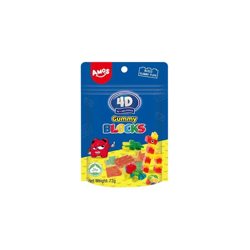Amos 4D Gummy Blocks 72g