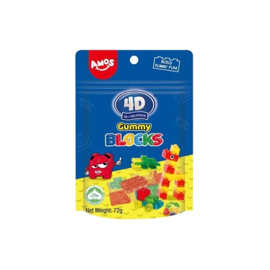 Amos 4D Gummy Blocks 72g