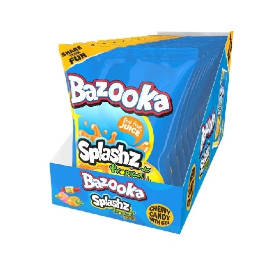Bazooka Splashz Tropical Punch 120g