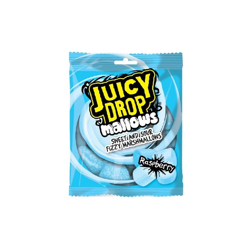 Bazooka Juicy Drop Mallows Raspberry 100g
