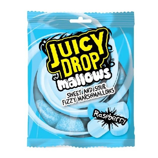 Bazooka Juicy Drop Mallows Raspberry 100g