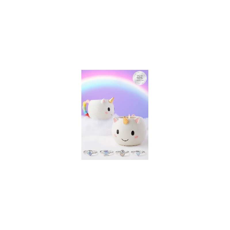 Bougie parfumée Licorne / Licorne Argent Sterling 925 (Bague)