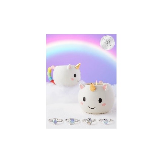 Bougie parfumée Licorne / Licorne Argent Sterling 925 (Bague)