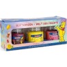 Lot de 3 Bougies Parfumées Haribo - Citron, Cerise Cola, Fraise Bonheur - 3 x 85g