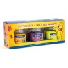 Lot de 3 bougies parfumées Haribo Fruit Power - Berry Mix, Noix de coco et citron vert, Tropical Fun - 3 x 85g