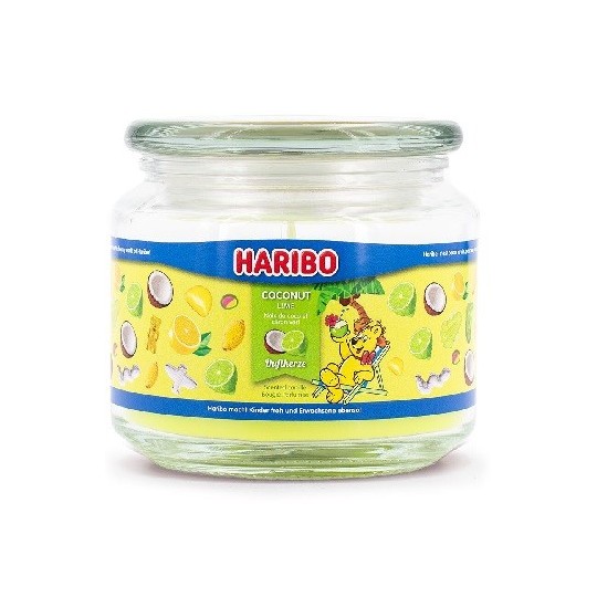Bougie parfumée Haribo Noix de Coco Citron Vert - 300g