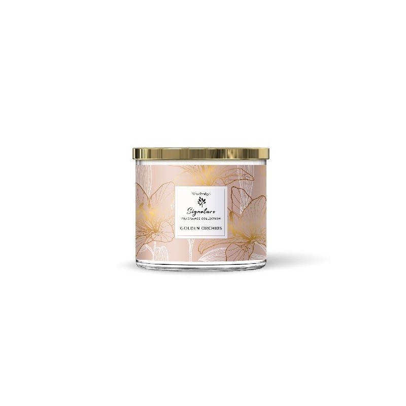 Bougie parfumée Orchidées Dorées - 410g