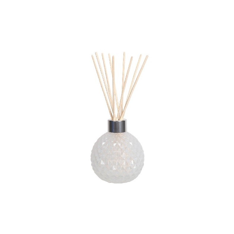 Diffuseur vide en verre - Diffuseur & 50 anches en rotin - Blanc