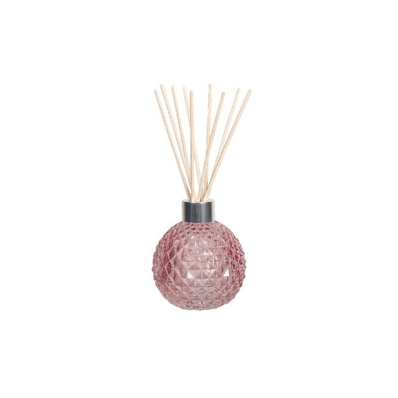Diffuseur vide en verre - Diffuseur & 50 anches en rotin - Rose