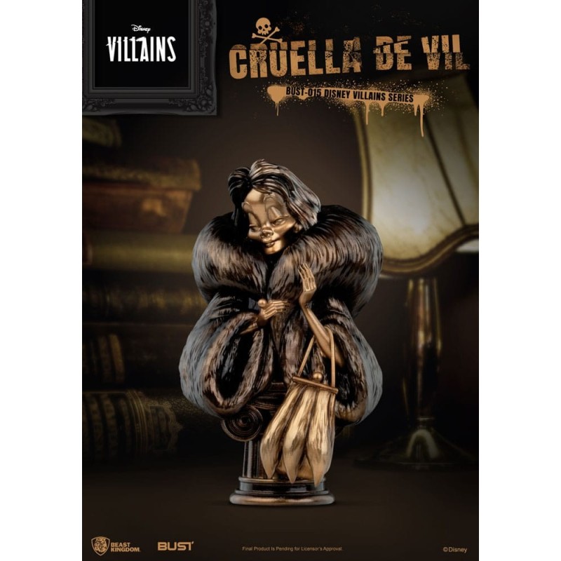 Disney Villains Series buste PVC Cruella De Vil 16 cm