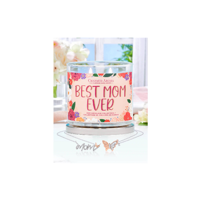 Bougie parfumée Best Mom Ever - (Collier)