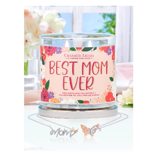 Bougie parfumée Best Mom Ever - (Collier)